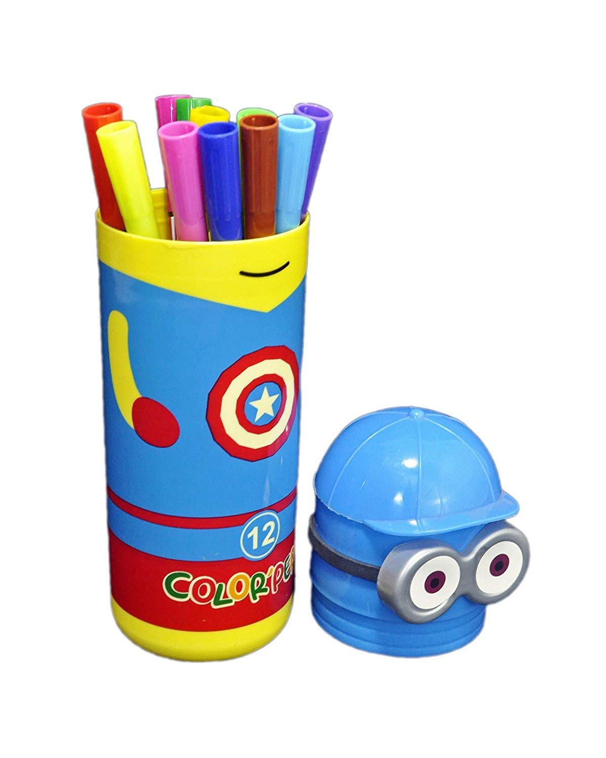 Creating A Minions-Themed Pencil Holder Using Chalkola Chalk Markers -  YouTube