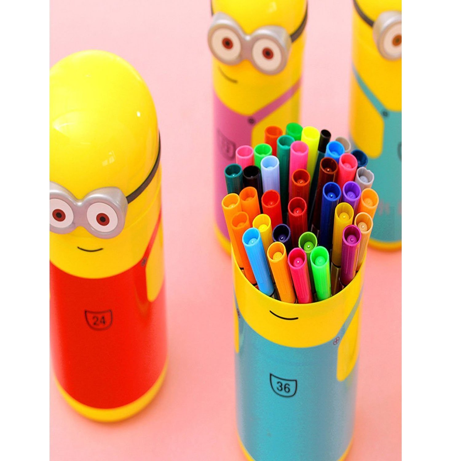 6175 Minions Sketch Pen Set with Attractive Designed Case Pack of  12617512penminionssketchbox
