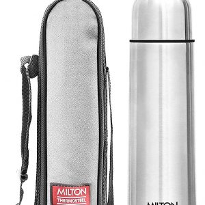 Pink Milton Thermos Steel Bottle for Kids 400 ml 13.5 Oz Steel Bravo 400 