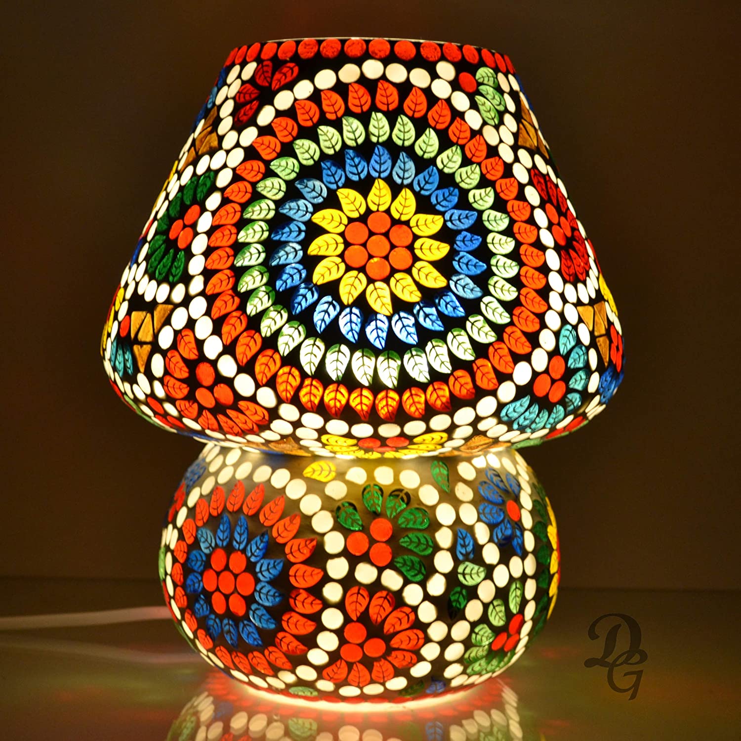 Night Lamp - Turkish Mosaic Lamp Bed Room Lamp Lamps Home decoration Colorful Lamp